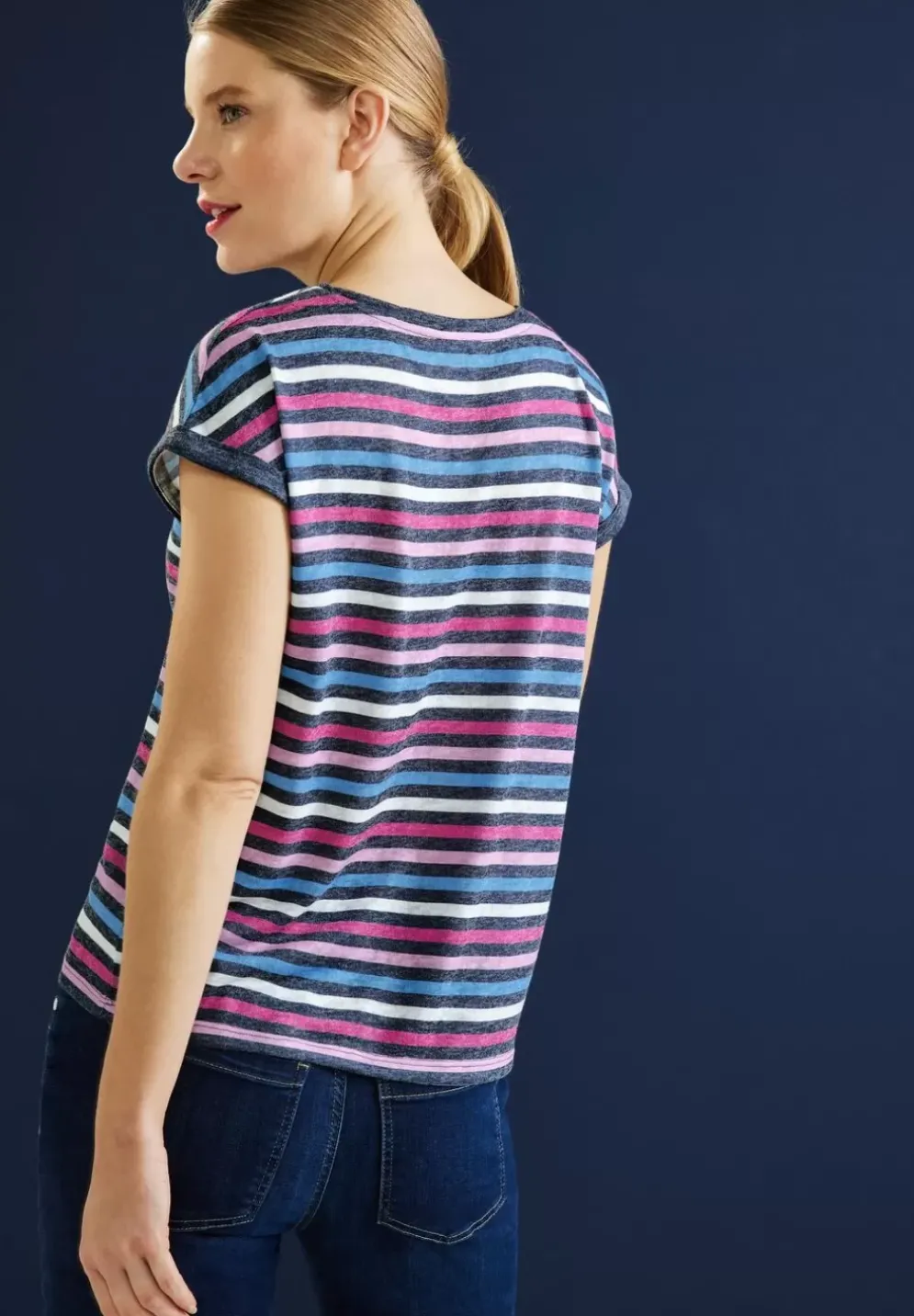 Multicolor Streifen T-Shirt