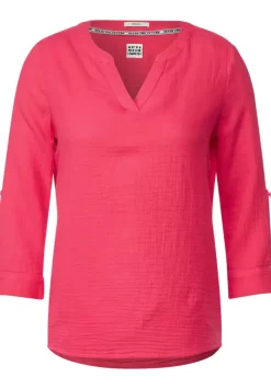 Musselin Bluse Mit 3/4 Armel