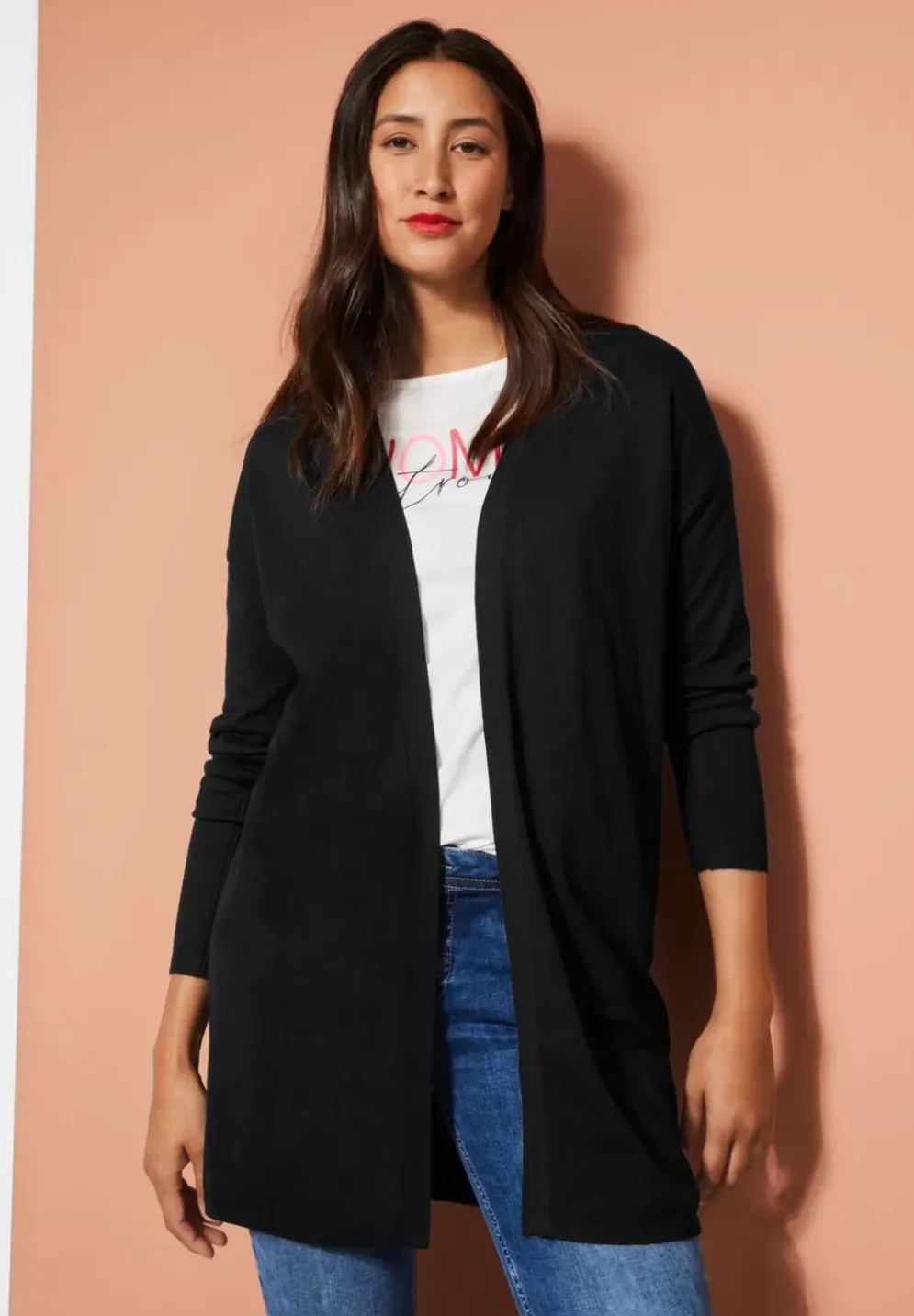 Offener Long Cardigan