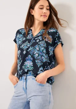 Ornament Print Bluse