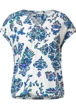 Ornament Print Bluse