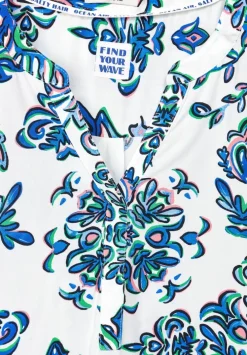 Ornament Print Bluse