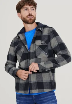 Overshirt Mit Sweatkapuze
