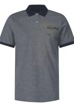 Oxford Polo Mit Brustprint