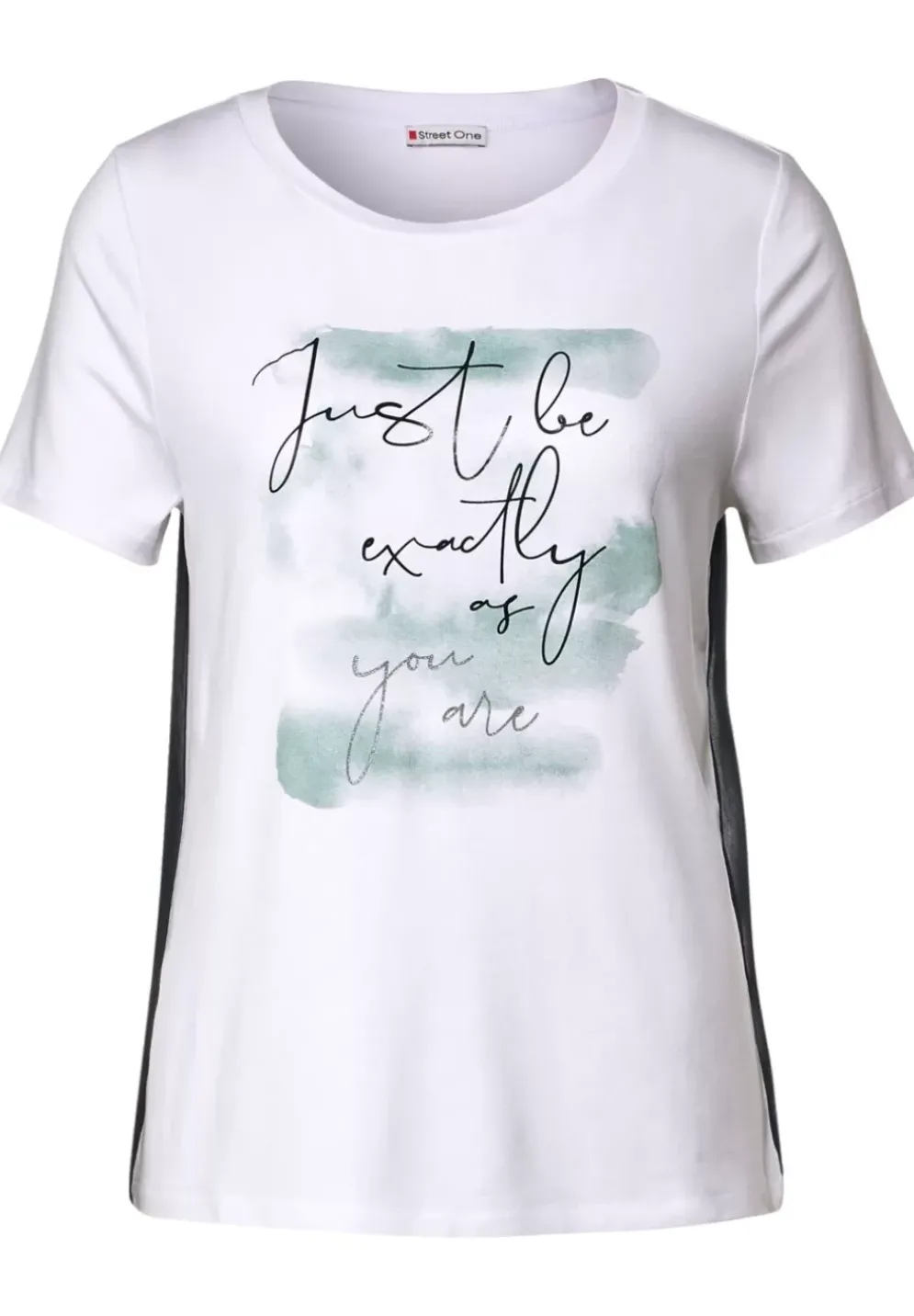 Partprint Chiffon Shirt