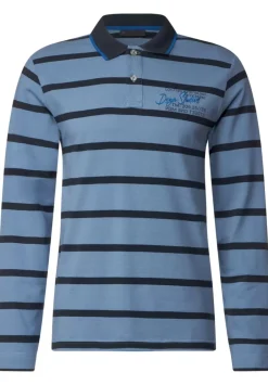 Pique Langarmpoloshirt
