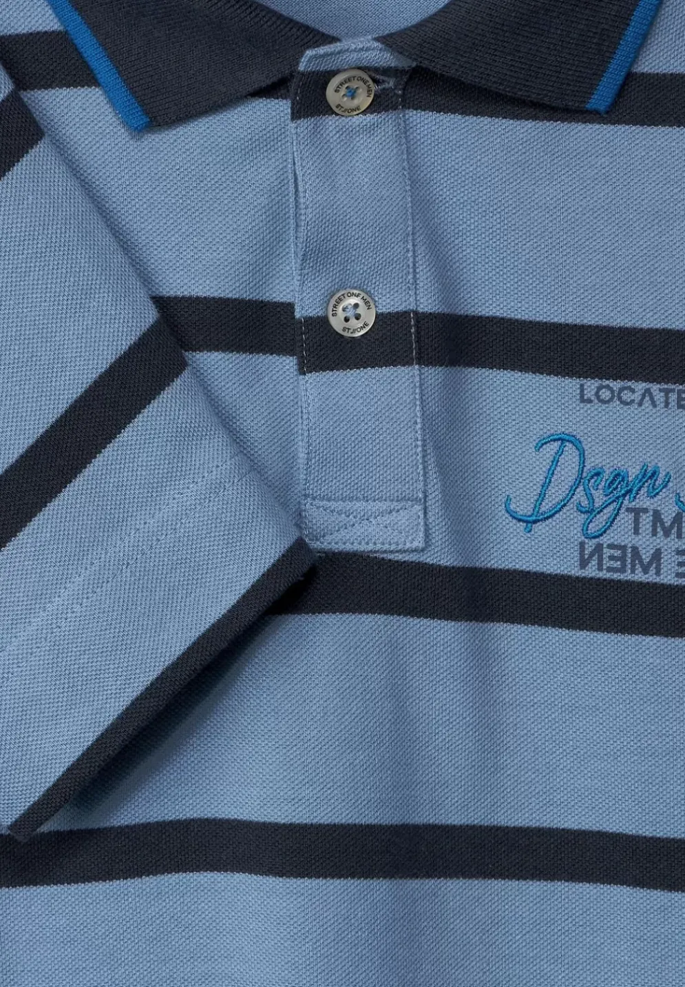 Pique Langarmpoloshirt