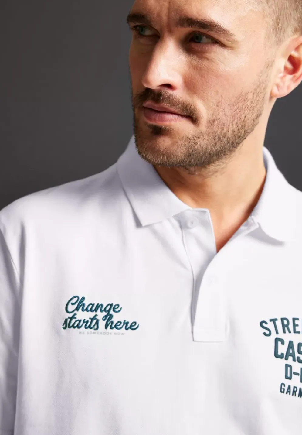 Piquee Printmix Poloshirt