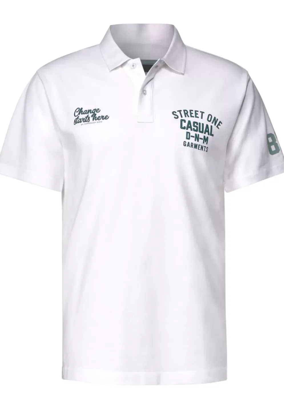 Piquee Printmix Poloshirt