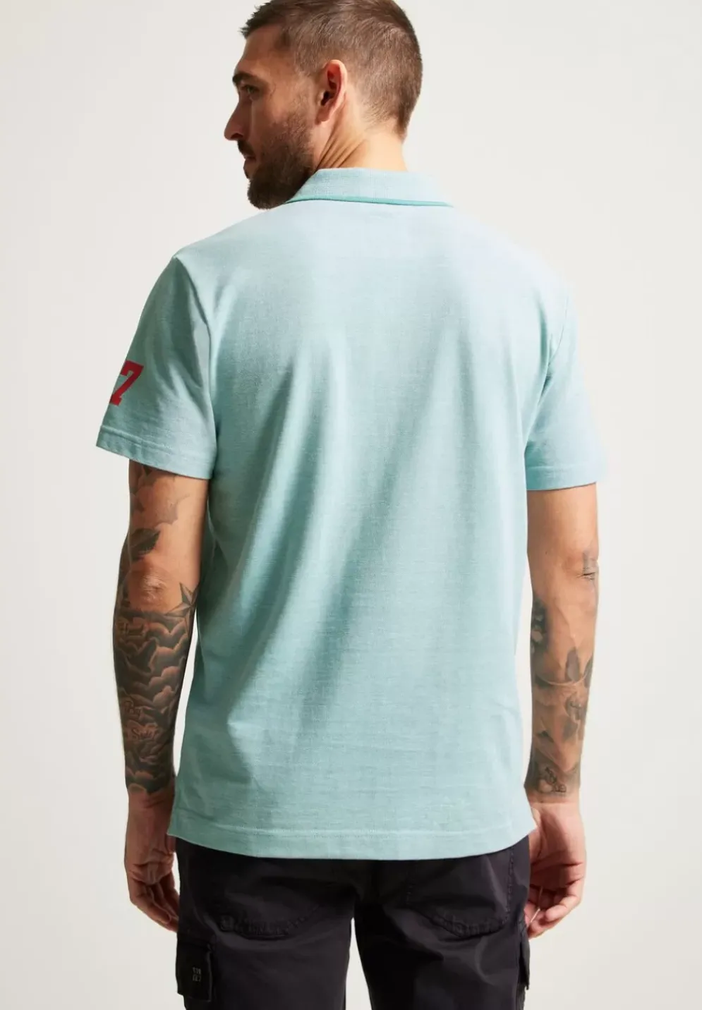 Piquee Printmix Poloshirt