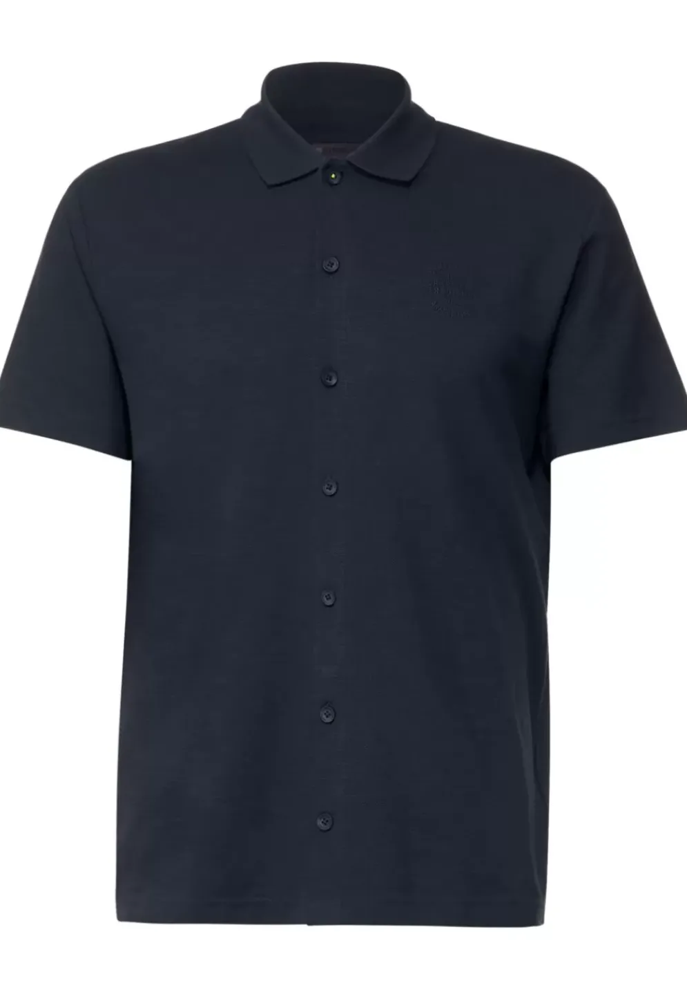 Piquee Shirt Mit Polokragen