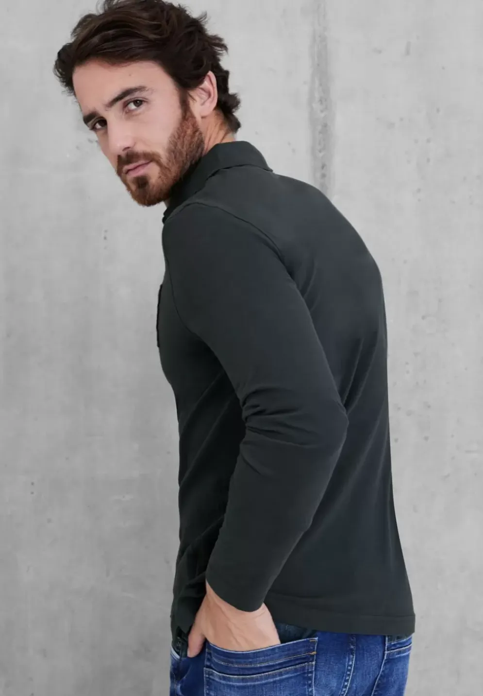 Polo Langarmshirt