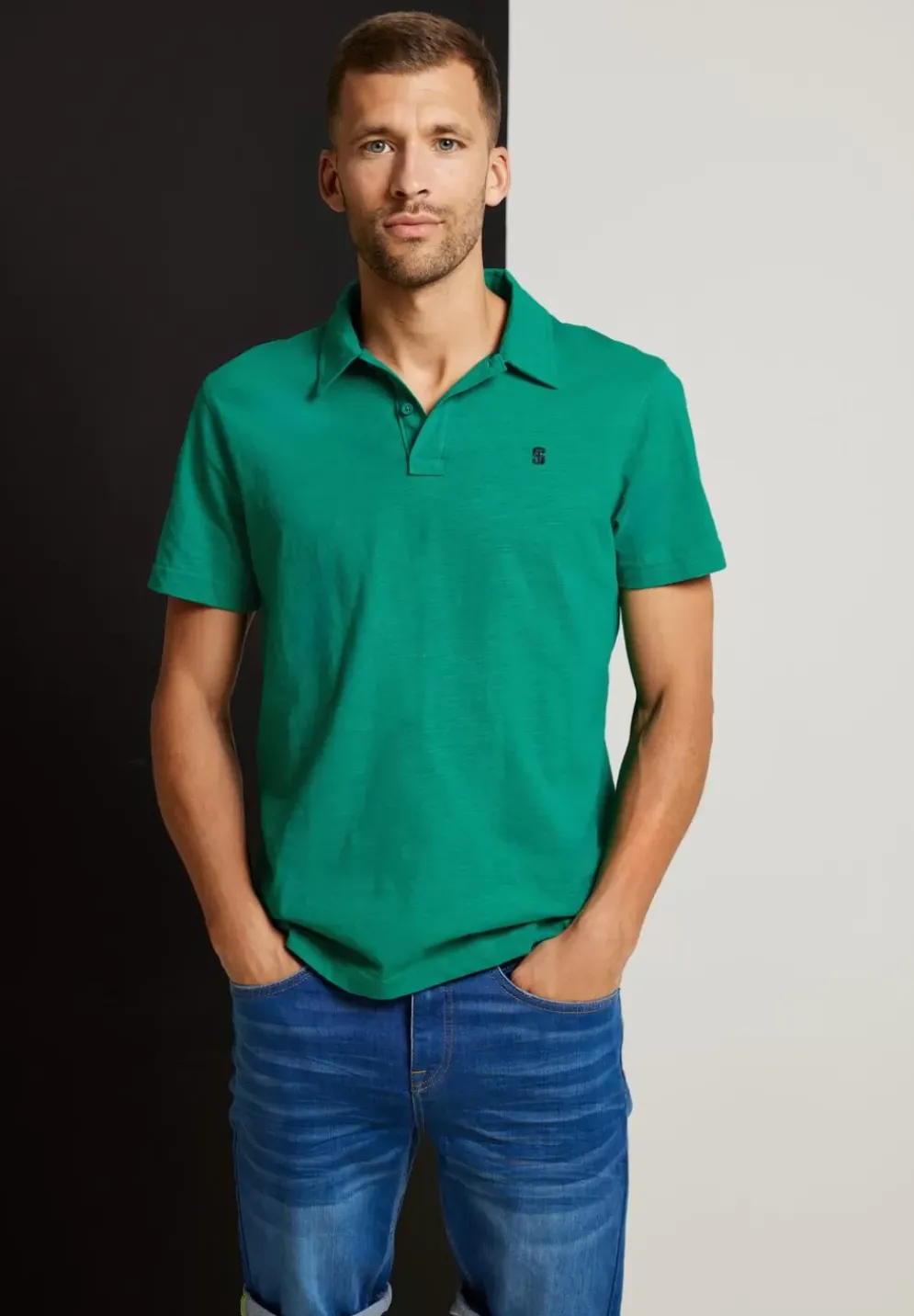 Poloshirt In Jersey Slub