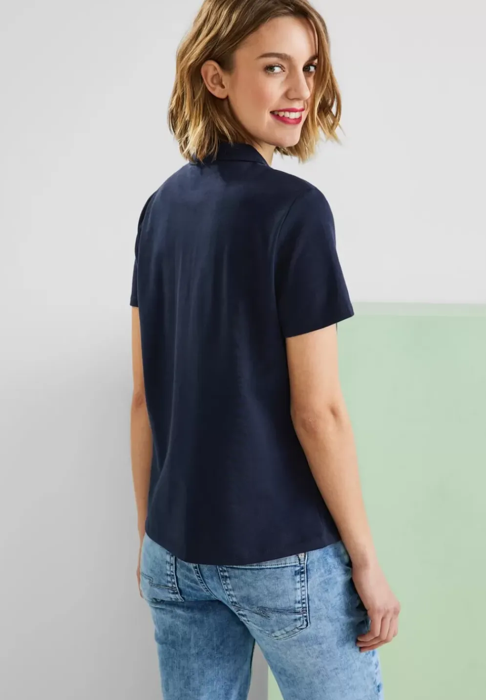 Poloshirt In Unifarbe