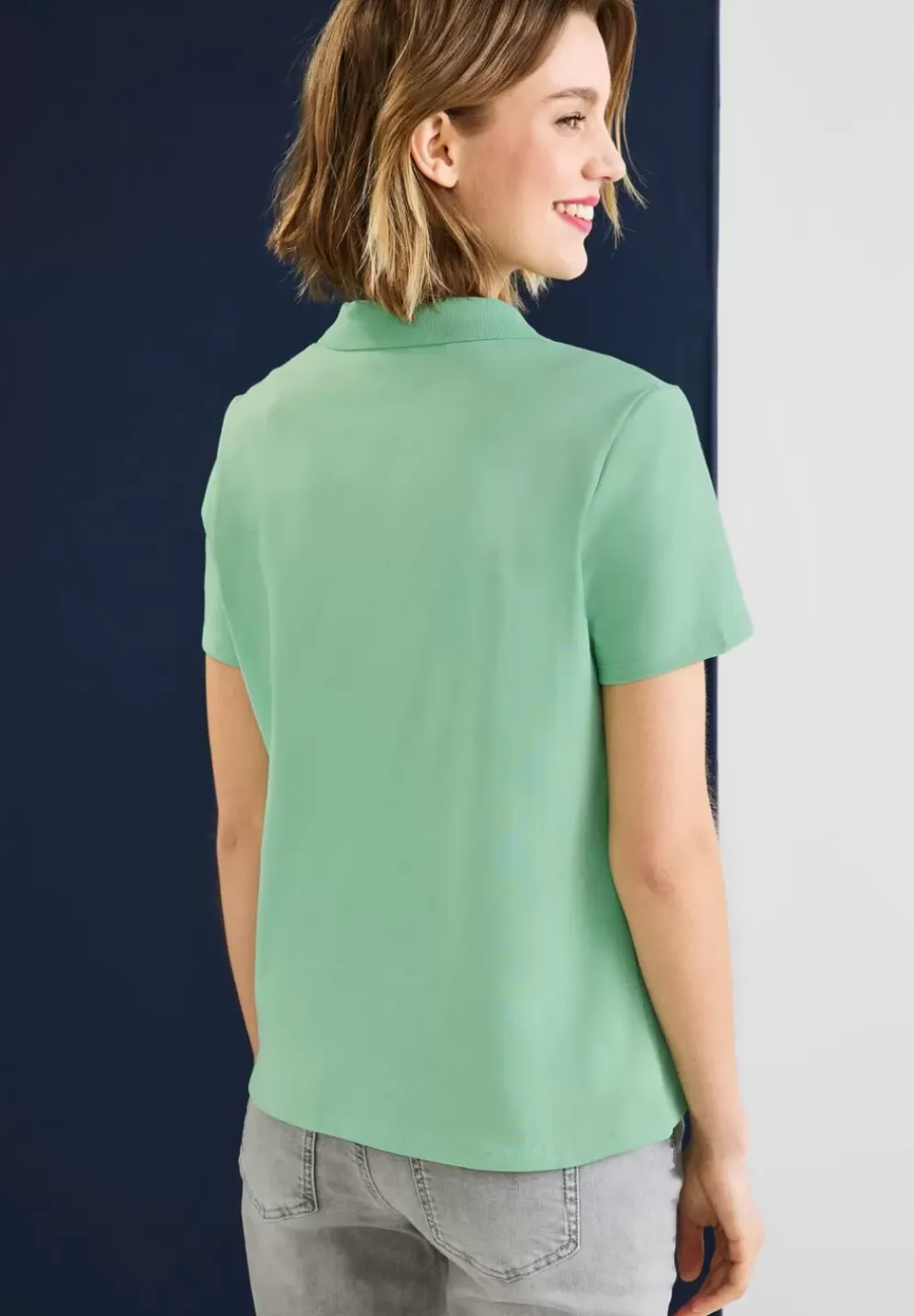 Poloshirt In Unifarbe