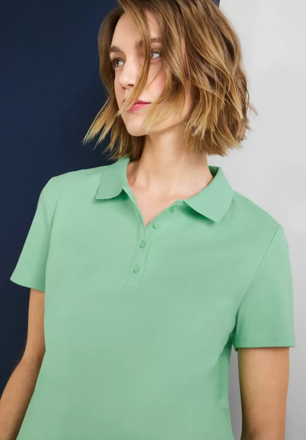 Poloshirt In Unifarbe