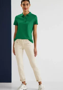 Poloshirt In Unifarbe