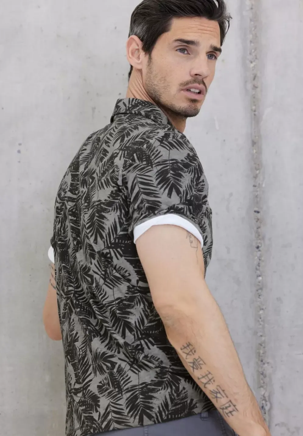 Poloshirt Mit Print