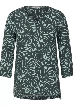 Print Bluse Mit 3/4 Armel