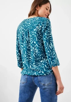 Print Bluse Mit 3/4 Armel