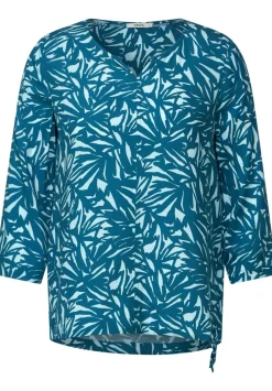 Print Bluse Mit 3/4 Armel