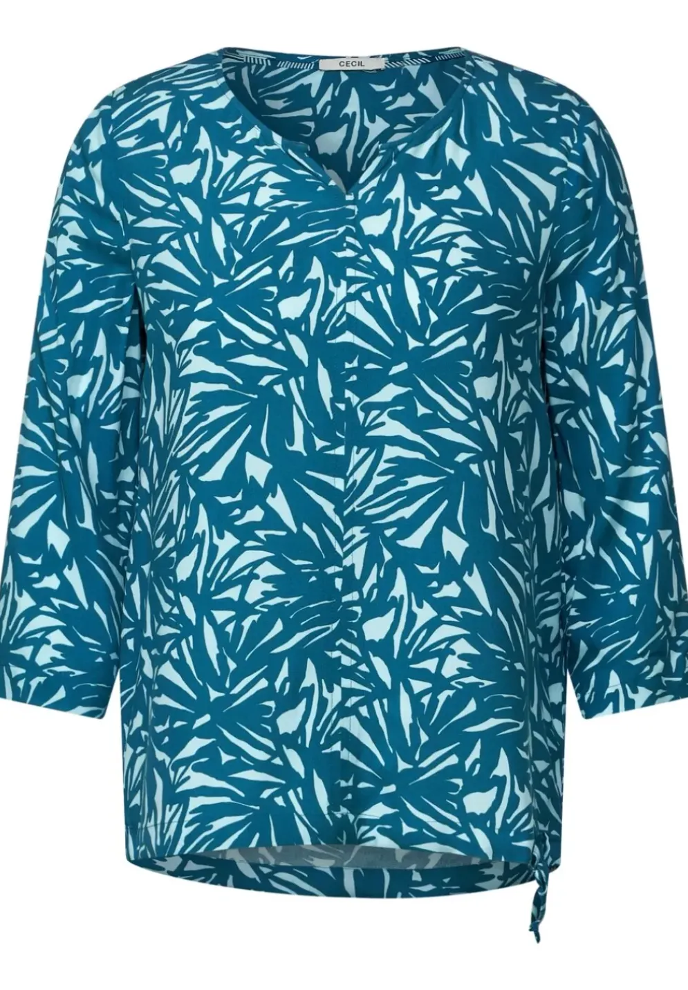 Print Bluse Mit 3/4 Armel