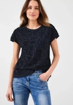 Print Frottee T-Shirt