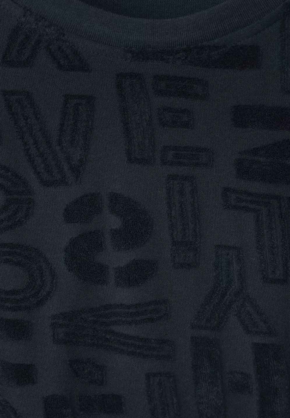 Print Frottee T-Shirt