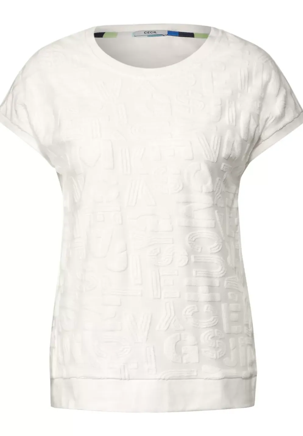 Print Frottee T-Shirt