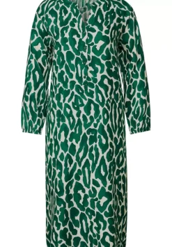 Print Kleid Mit Raglanarmel