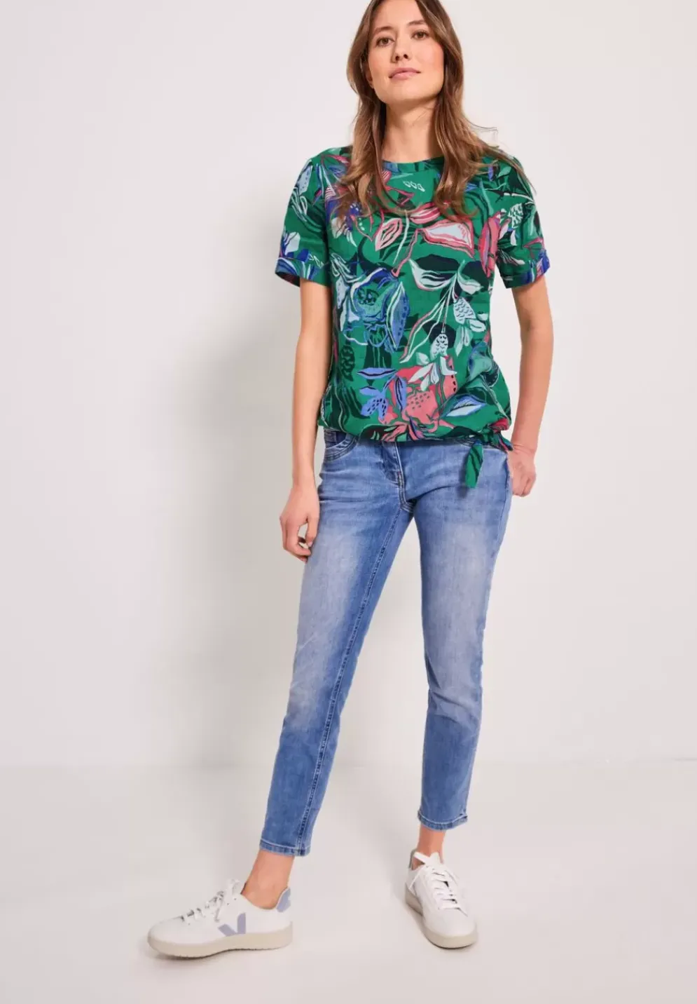 Print Leinenbluse