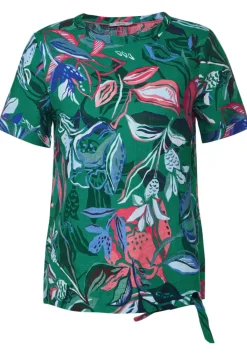 Print Leinenbluse