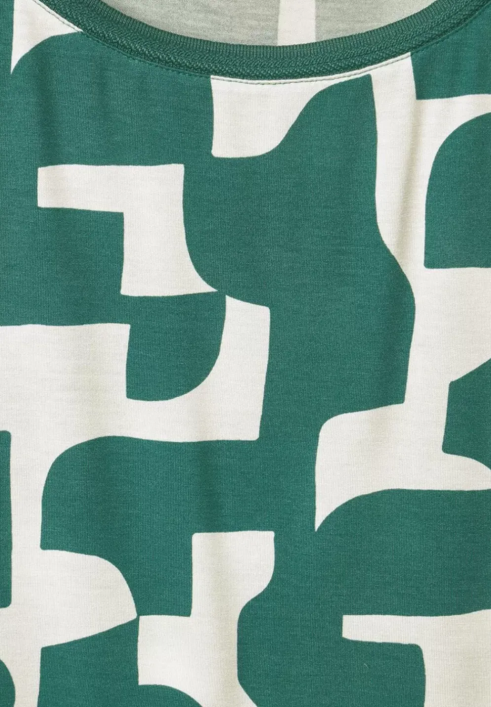 Print T-Shirt Mit Stricktape