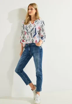 Printbluse In Baumwolle