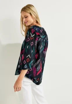 Printbluse In Baumwolle