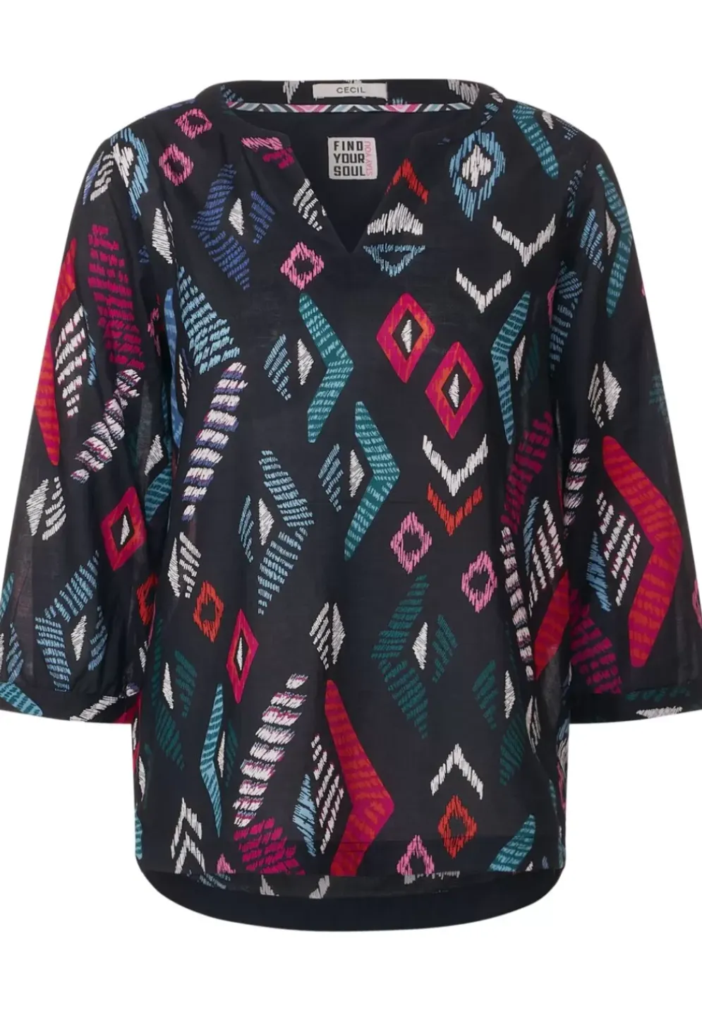Printbluse In Baumwolle