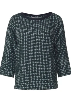 Printbluse Mit Tapedetail