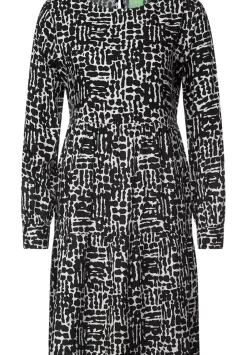 Printkleid Mit Volants