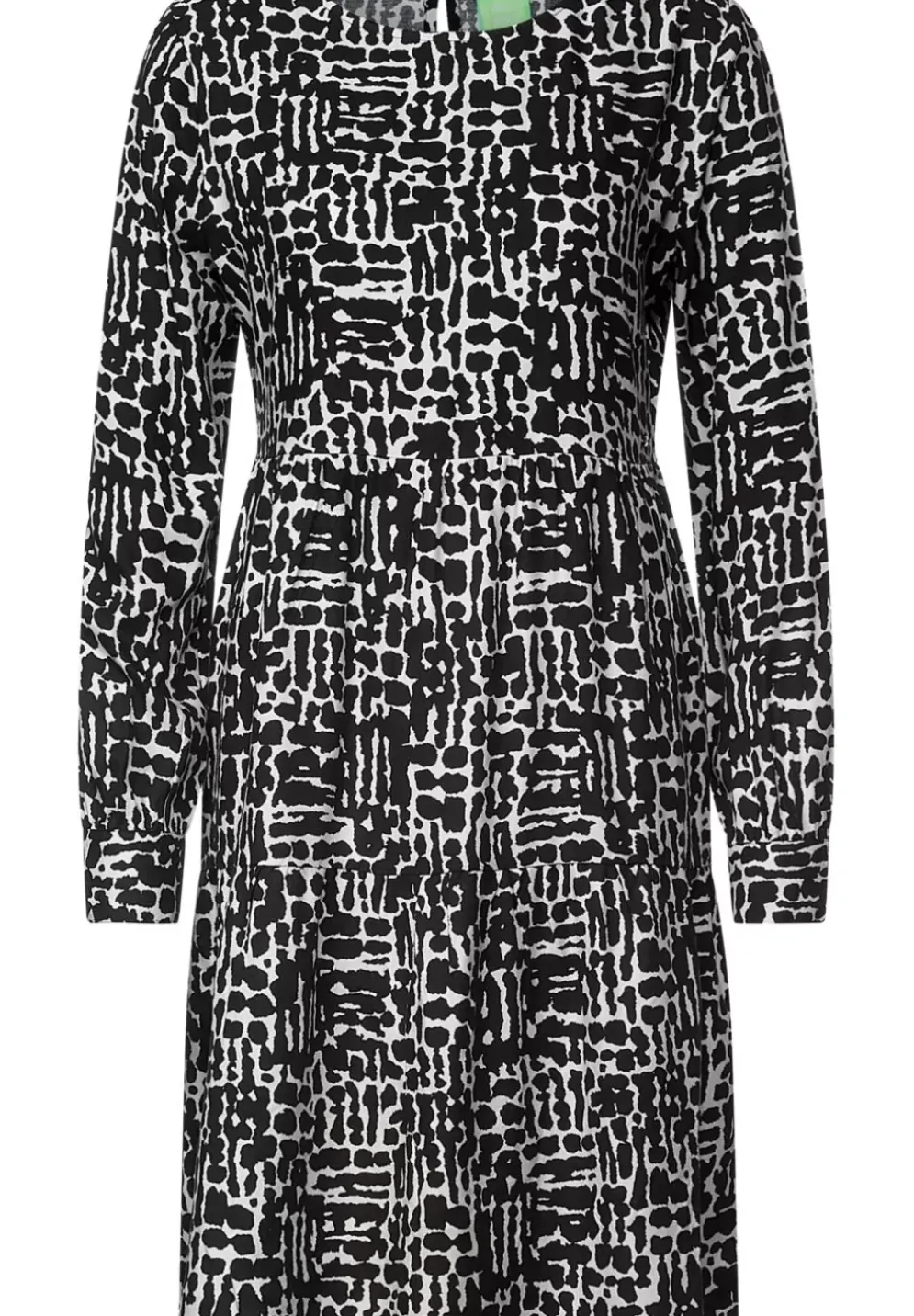 Printkleid Mit Volants