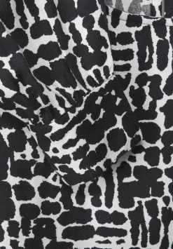 Printkleid Mit Volants