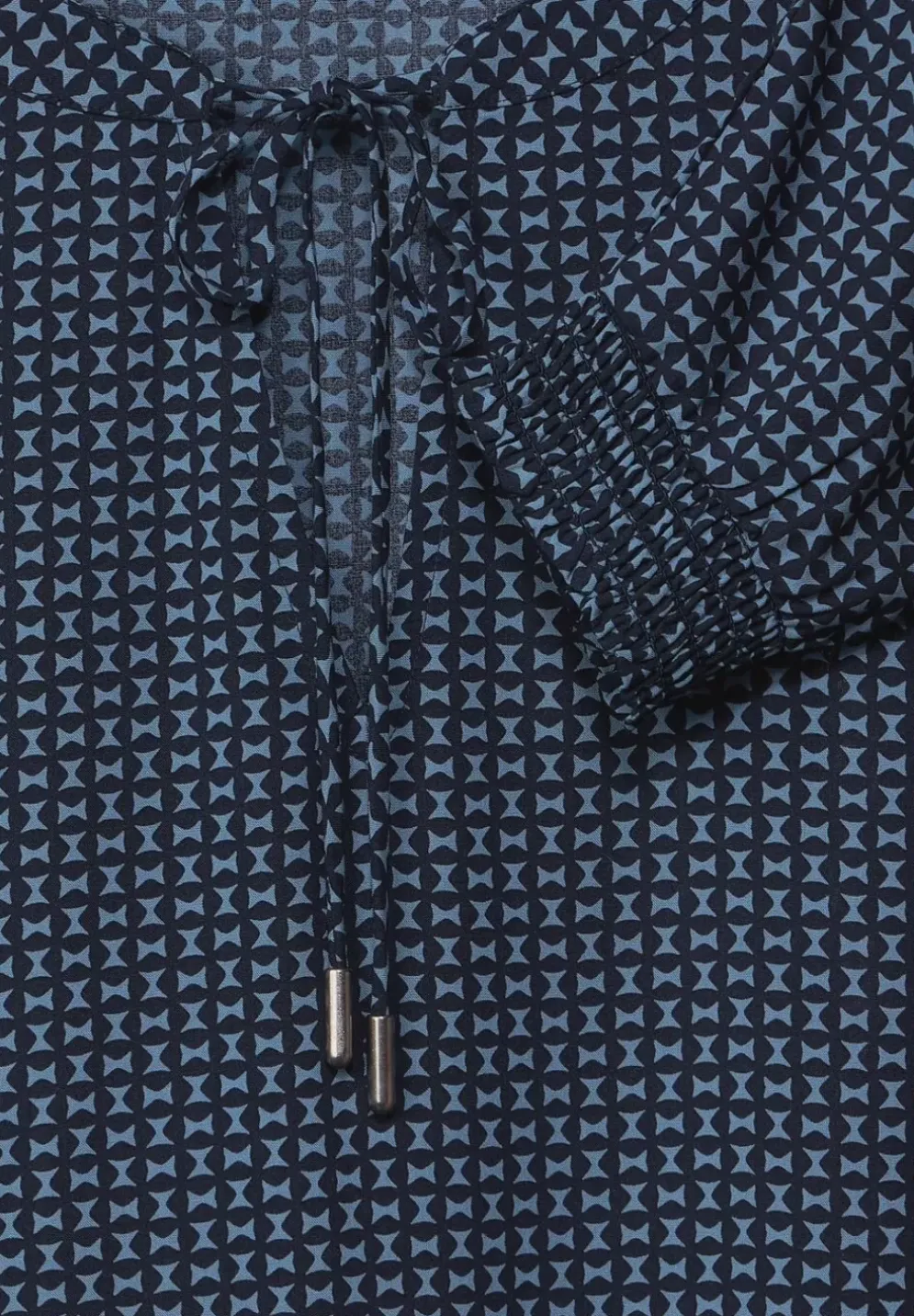 Printkleid Mit Volants
