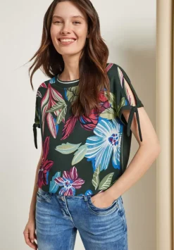 Printshirt Im Materialmix