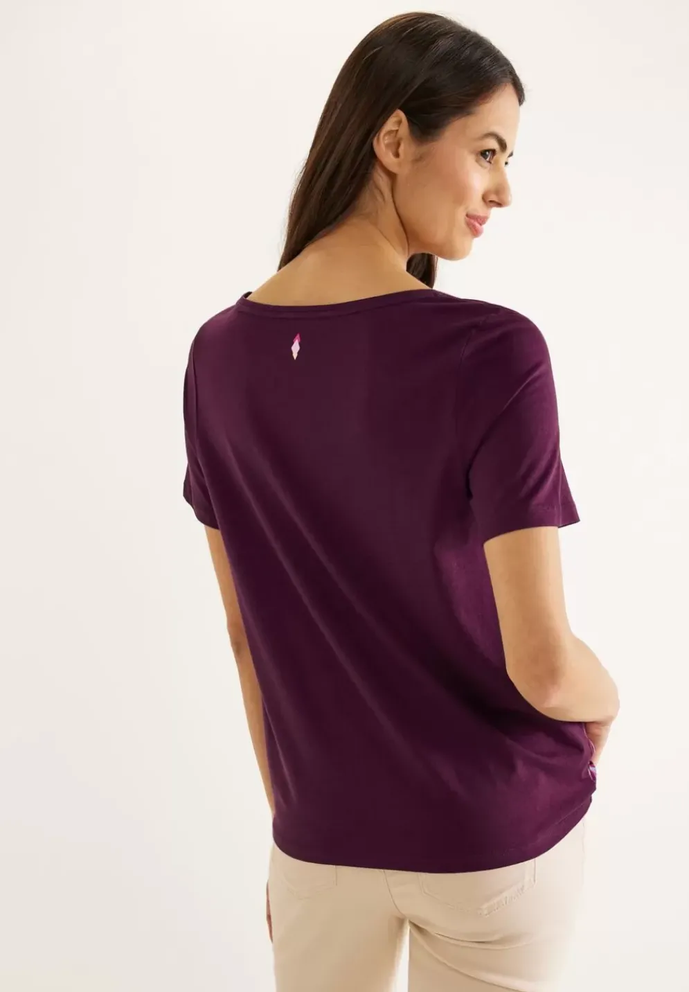 Printshirt Mit Knotendetail