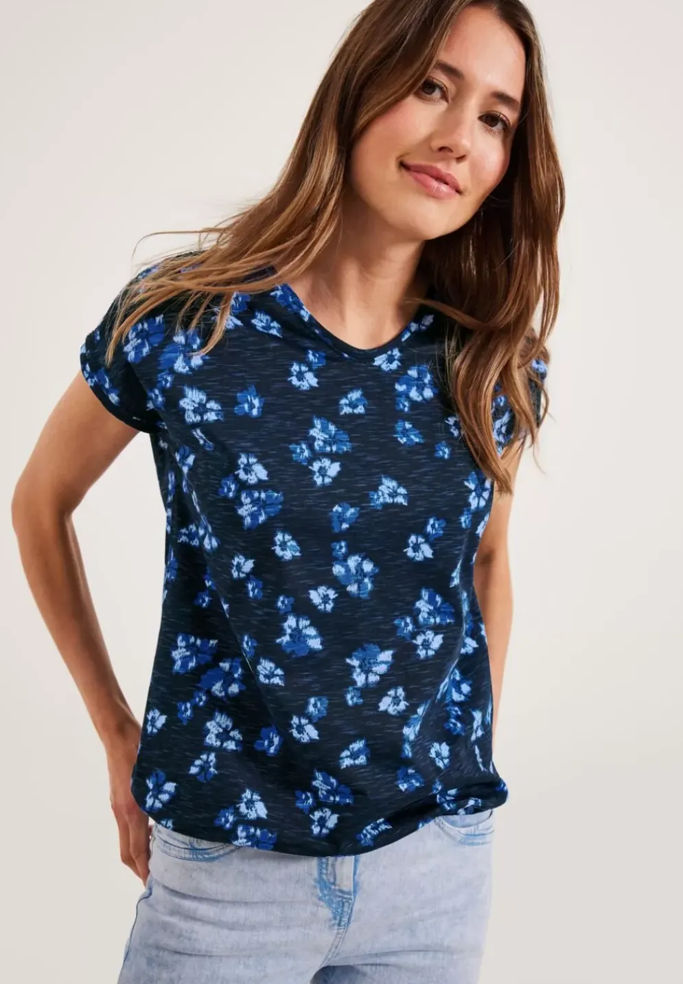 Printshirt Mit Smockdetail