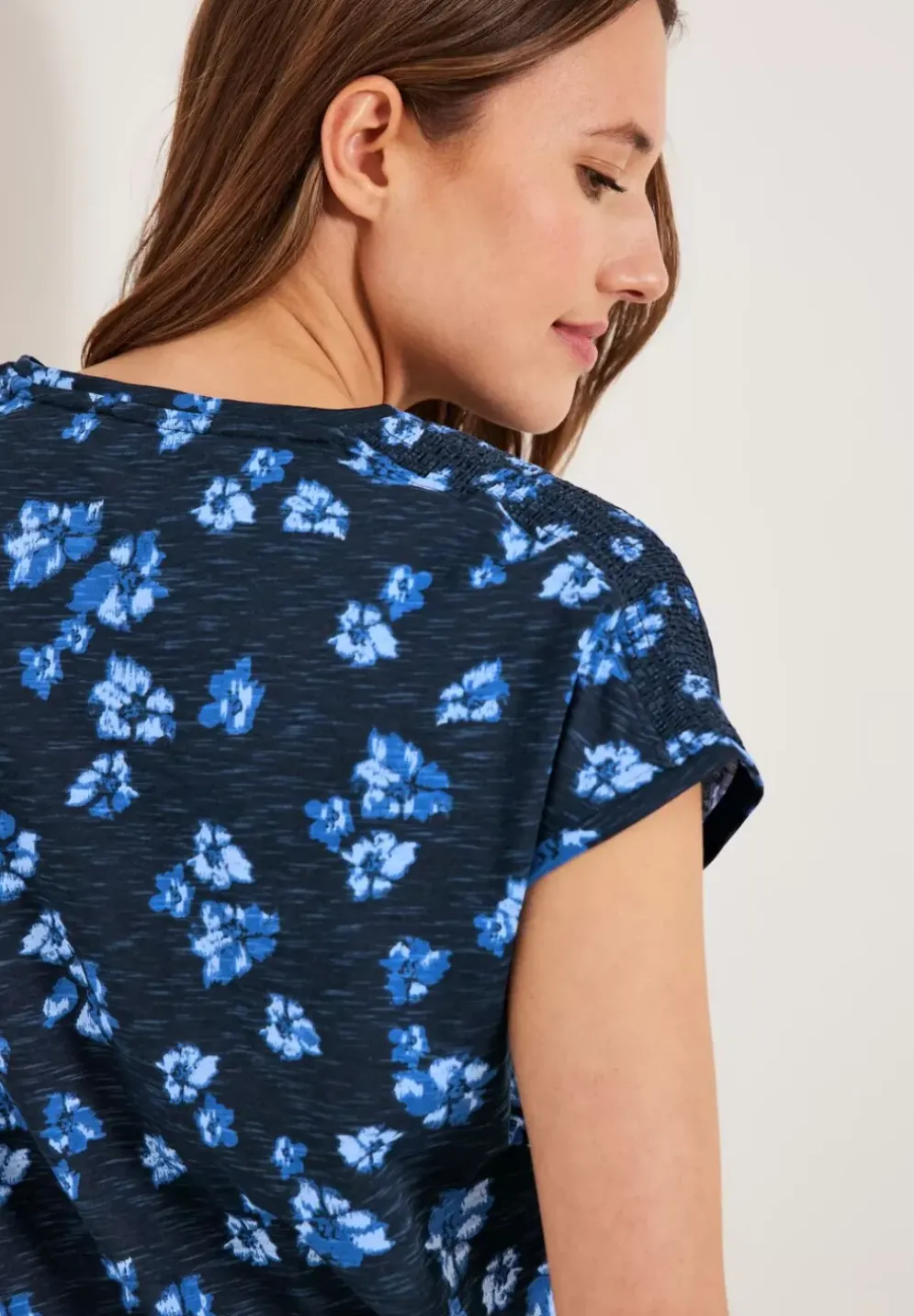 Printshirt Mit Smockdetail