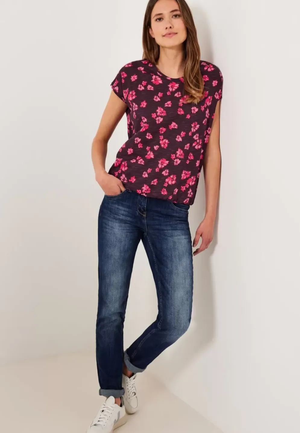 Printshirt Mit Smockdetail