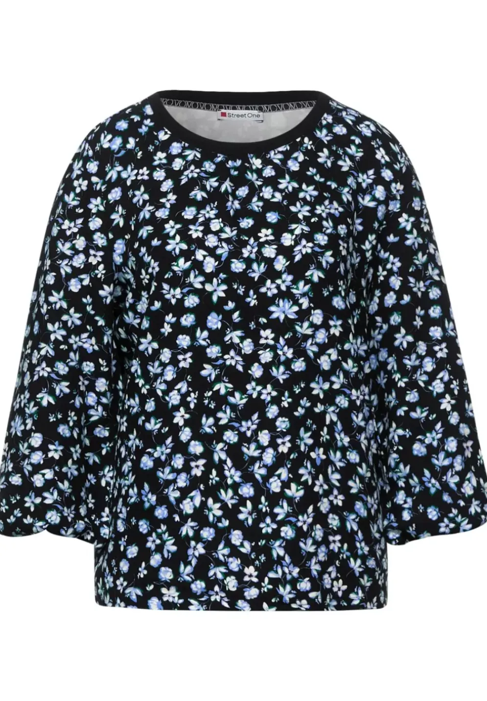 Printshirt Mit Volumen Armel