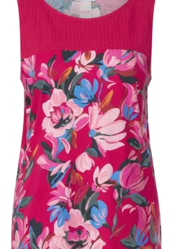 Printtop Mit Spitzendetail