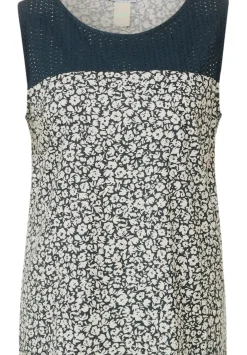 Printtop Mit Spitzendetail