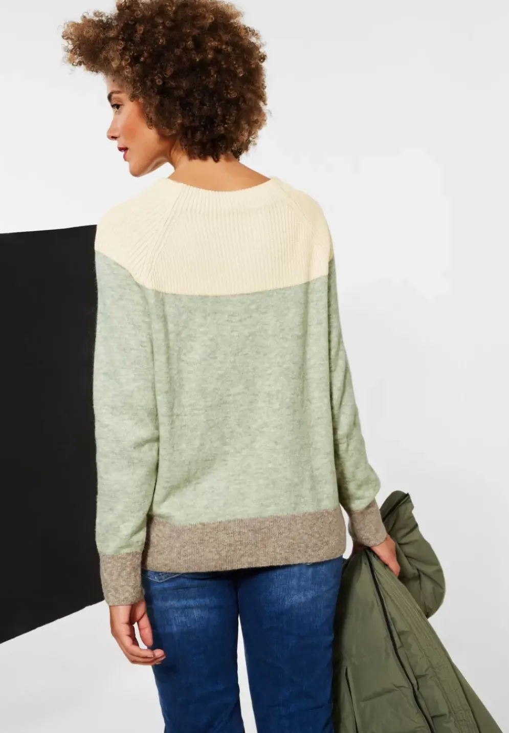 Pullover Im Strickmix